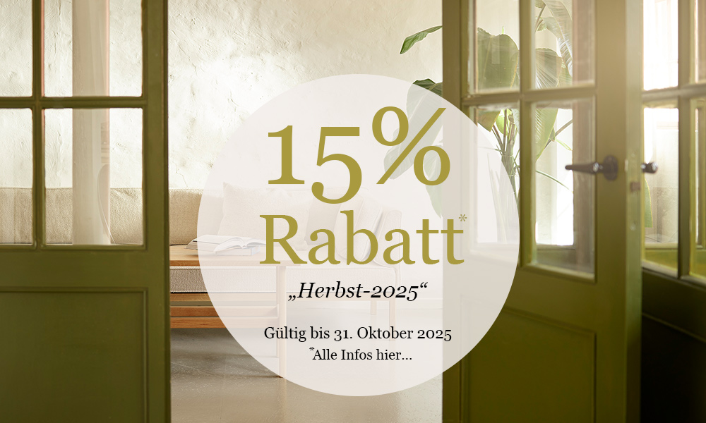 15% Rabatt auf Ihre Bestellung!