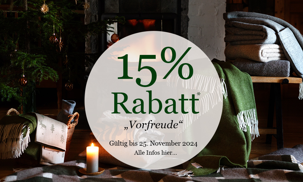 15% Rabatt auf Ihre Bestellung