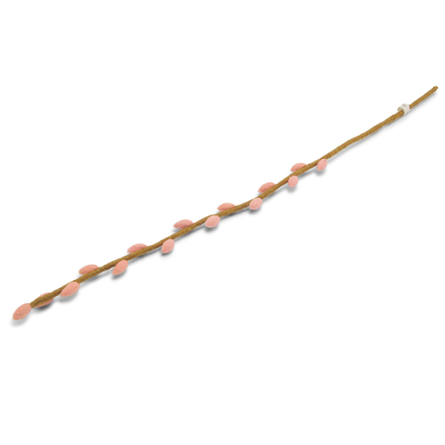 Weidenkätzchen Zweig aus Filz - Rosa - große Größe - Länge 60 cm von Gry & Sif