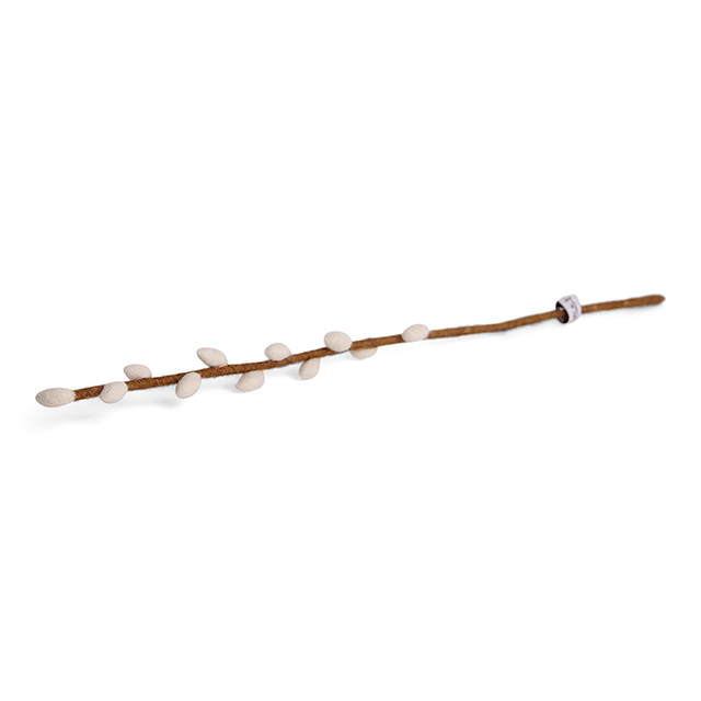 Weidenkätzchen Zweig aus Filz - kleine Größe - Länge 40 cm von Gry & Sif