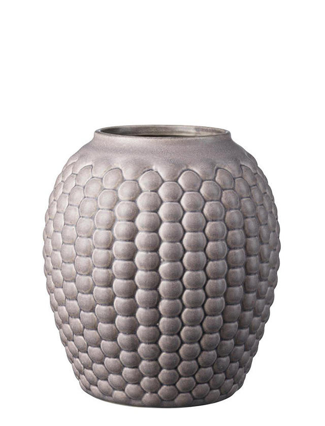 S7 Lupin Vase in rund mit einer Höhe von 19 cm ist in der attraktiven Farbe Warm Grey von FDB Møbler