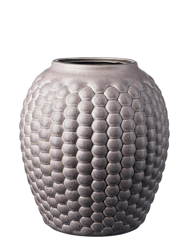 S7 Lupin Vase in rund mit einer Höhe von 22 cm ist in der attraktiven Farbe Warm Grey von FDB Møbler