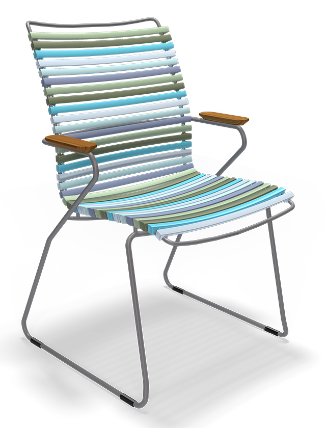 Click Dining Chair Tall Back in Multi Color 2- 84 - Design Gartenstuhl von HOUE