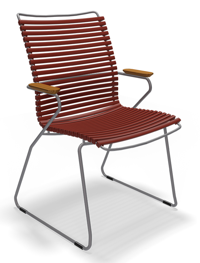 Click Dining Chair Tall Back in Paprika 19 - Design Gartenstuhl von HOUE