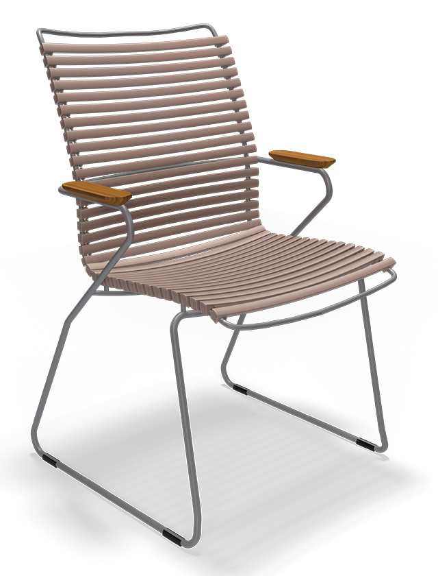 Click Dining Chair Tall Back in Sand 62 - Design Gartenstuhl von HOUE
