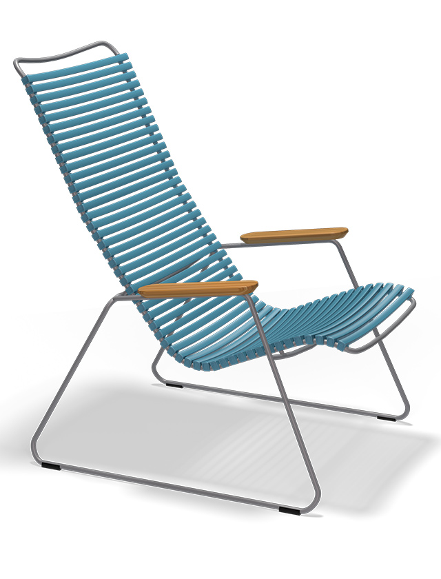 Click Loungesessel von HOUE in Petrol 77 - Outdoor Lounge Chair in Petrol