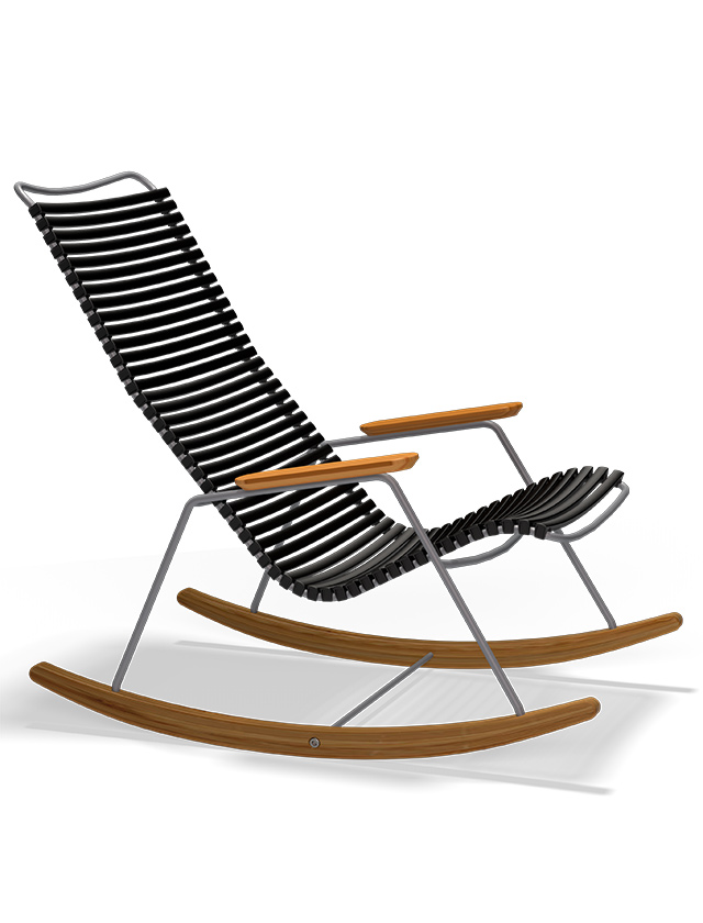 Click Rocking Chair in Black 20 - Outdoor Schaukelstuhl von HOUE
