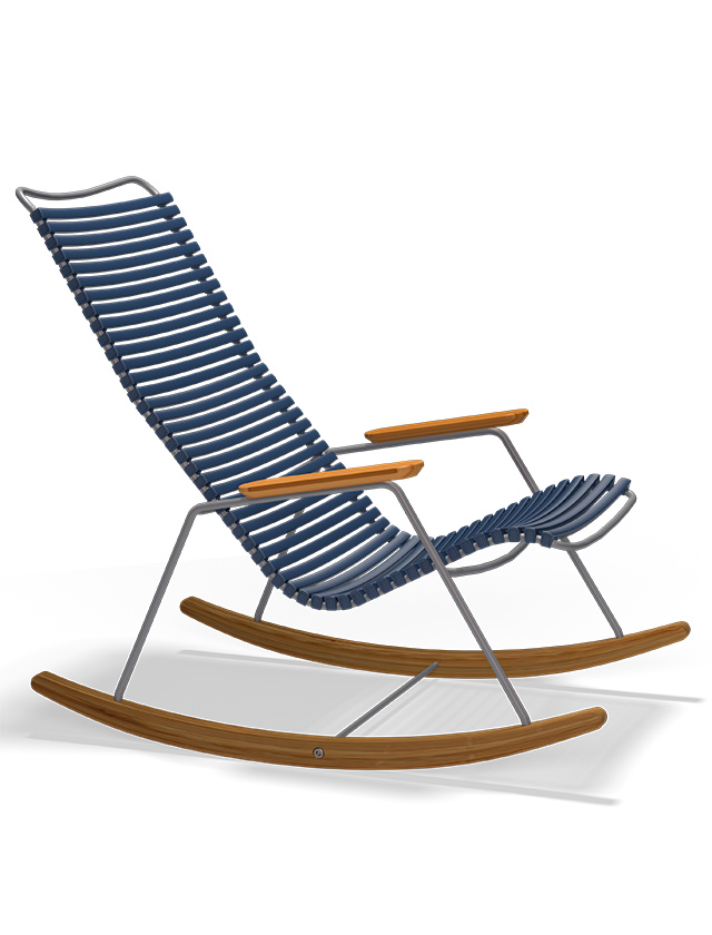 Click Rocking Chair in Dark Blue 91 - Outdoor Schaukelstuhl von HOUE