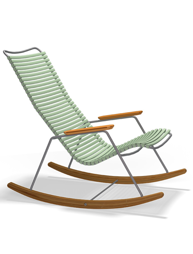 Click Rocking Chair in Dusty Green 76 - Outdoor Schaukelstuhl von HOUE