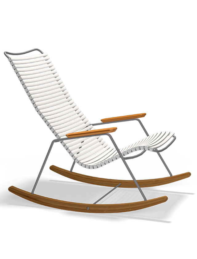 Click Rocking Chair in Muted White 25 - Outdoor Schaukelstuhl von HOUE