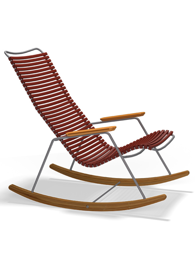 Click Rocking Chair in Paprika 19 - Outdoor Schaukelstuhl von HOUE