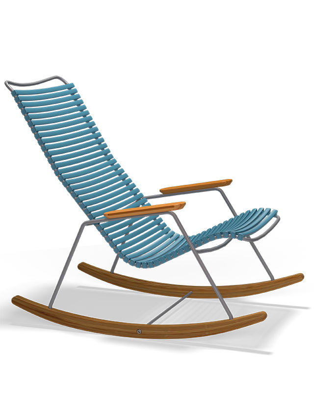 Click Rocking Chair in Petrol 77 - Outdoor Schaukelstuhl von HOUE