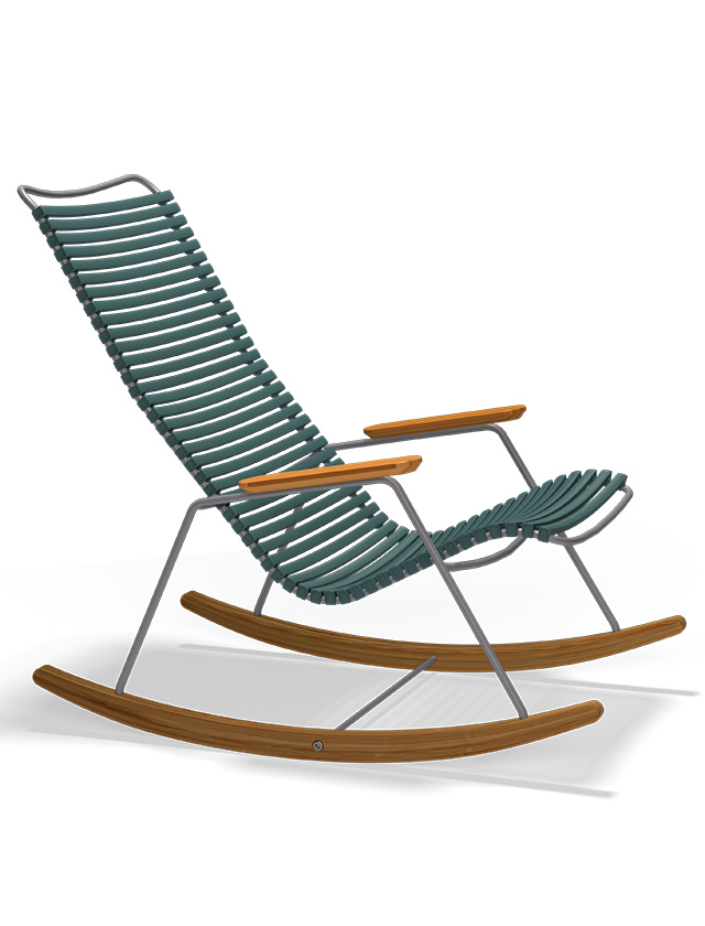Click Rocking Chair in Pine Green 11 - Outdoor Schaukelstuhl von HOUE