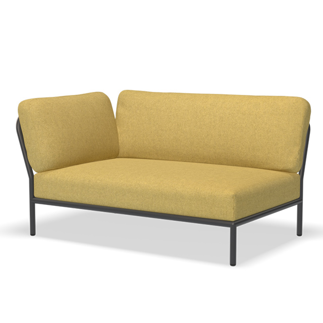 LEVEL Outdoor Lounge Sofa - Linke Seite in der Farbe Dijon - Sunbrella Heritage