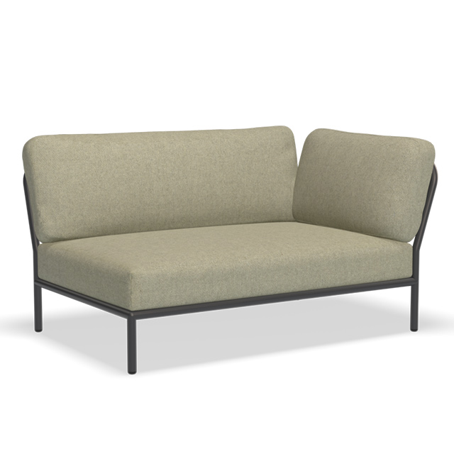 LEVEL Outdoor Lounge Sofa - Rechte Seite in der Farbe Moss - Sunbrella Heritage