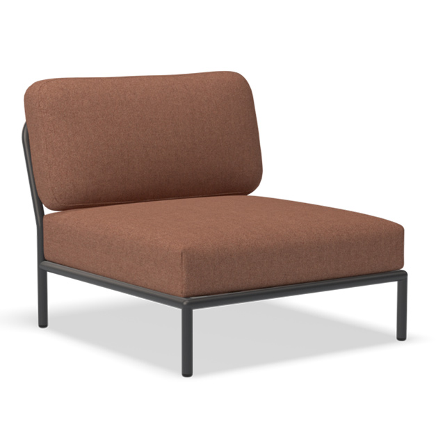 LEVEL Outdoor Lounge Sessel - in der Farbe Rust - Sunbrella Heritage