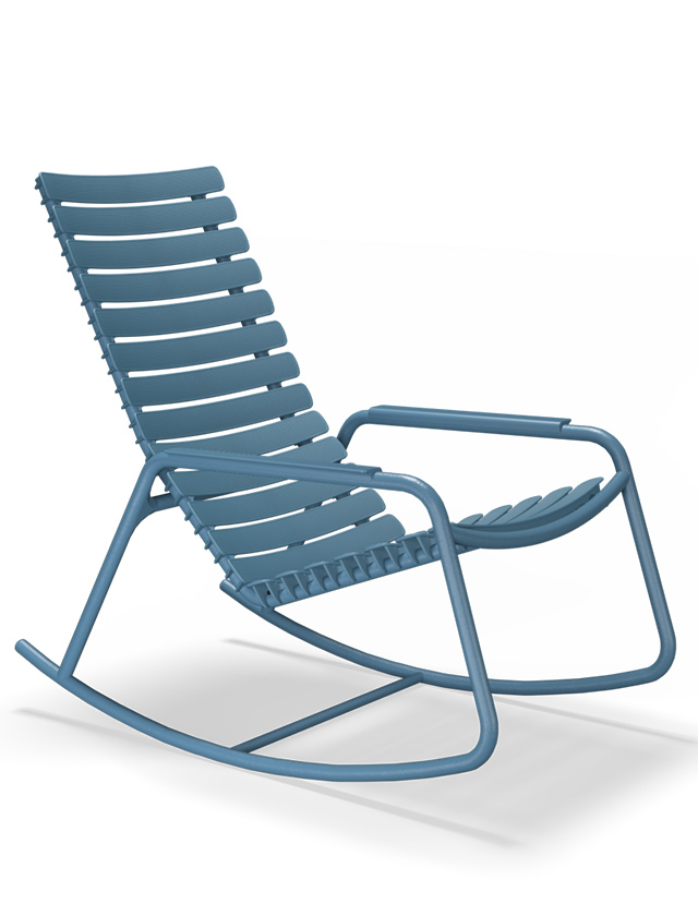 ReClips Schaukelstuhl in Sky Blue von HOUE - Outdoor Rocking Chair Himmelblau