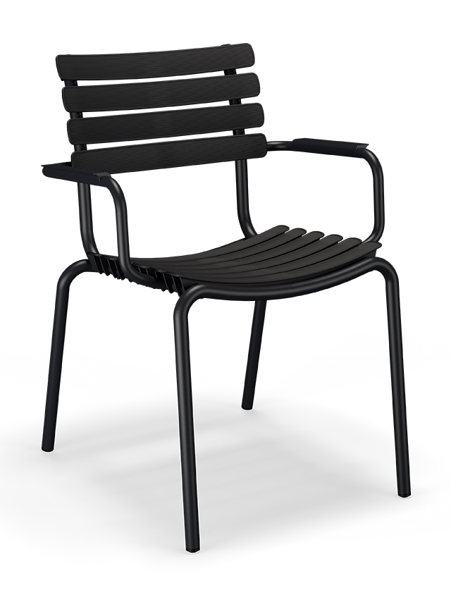 ReClips Dining Chair von HOUE in Black - Gartenstuhl in Schwarz
