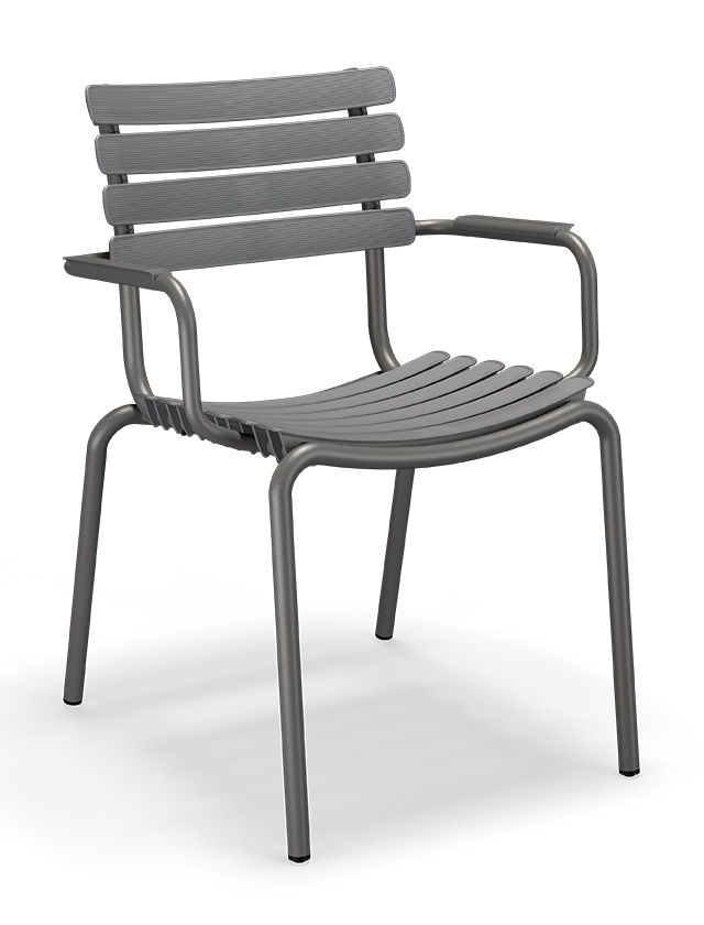 ReClips Dining Chair von HOUE in Grey - Gartenstuhl in Grau