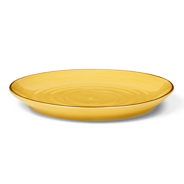 Colore Frühstücksteller, 19cm Durchmesser in Saffron Yellow von Kähler Design