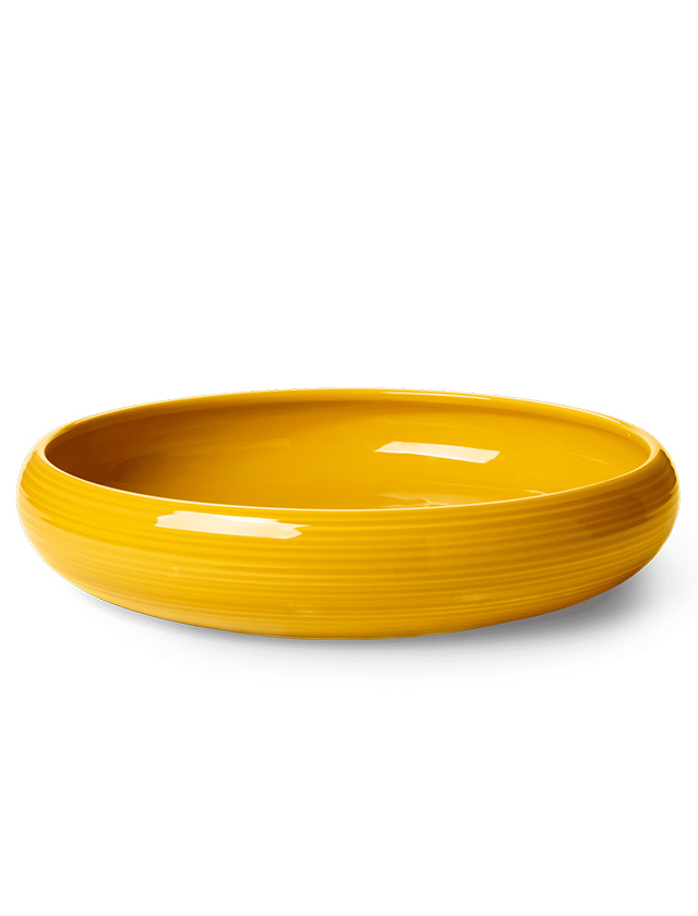 Colore Salatschüssel in Saffron Yellow von Kähler Design