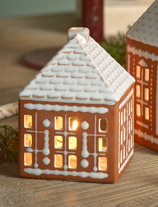 Gingerbread Teelichthaus - Lebkuchenhaus von Kähler Design in der kleinen Größe