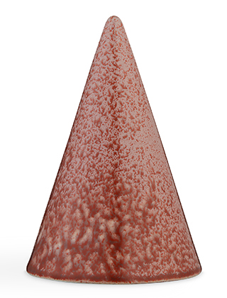 Glasurkegel Speckled Red, R64 - Höhe 150 mm von Kähler Design