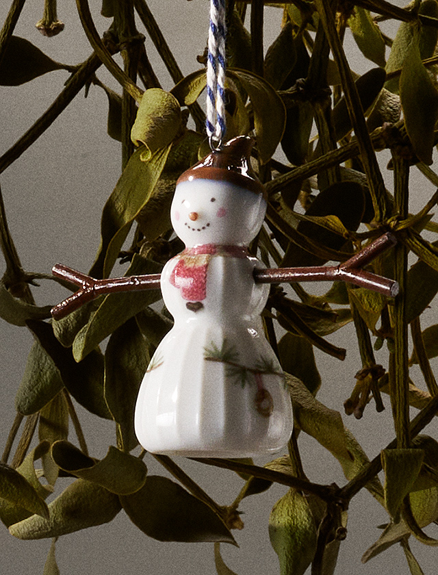 Hammershøi Christmas Schneemann Anhänger von Kähler Design