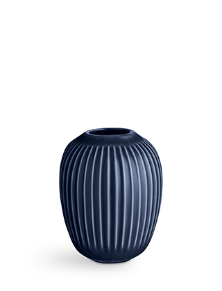 Hammershøi Vase, mini in Indigoblau von Kähler Design