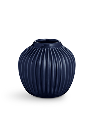 Hammershøi Vase, klein in Indigoblau von Kähler Design