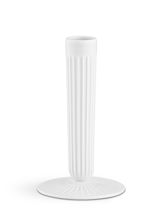 Mittlerer Hammershøi Kerzenleuchter in Weiß von Kähler Design - Höhe 160 mm