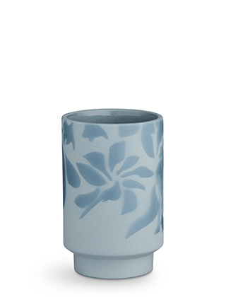 Kabell Vase in Staubblau von Kähler Design - Höhe 125 mm