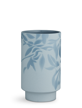 Kabell Vase in Staubblau von Kähler Design - Höhe 190 mm