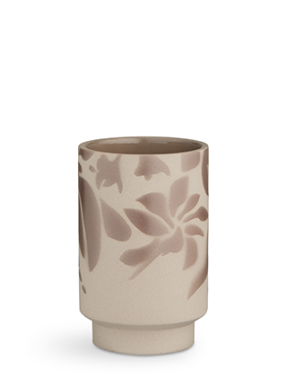 Kabell Vase in Staubrosa von Kähler Design - Höhe 125 mm
