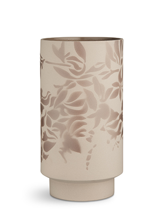 Kabell Vase in Staubrosa von Kähler Design - Höhe 265 mm