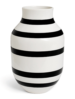 Omaggio-Vase in Schwarz von Kähler Design - große Größe