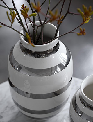 Omaggio Vase in Silber von Kähler Design