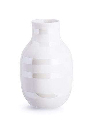 Omaggio Vase klein, Pearl von Kähler Design