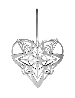Karen Blixen Anhänger - Kleines Herz in Silber - Design von Zarah Voight