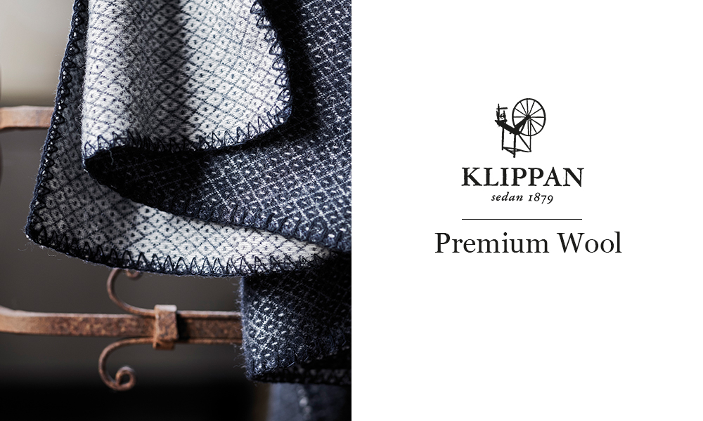 Klippan Premium Wolldecken aus gebürsteter Lammwolle, Merinowolle und Kaschmir aus der Klippan Yllefabrik