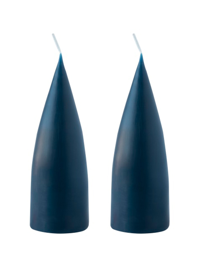 Konische Kerzen 16 cm in Marineblau / Marine Blue No.28 von KunstIndustrien