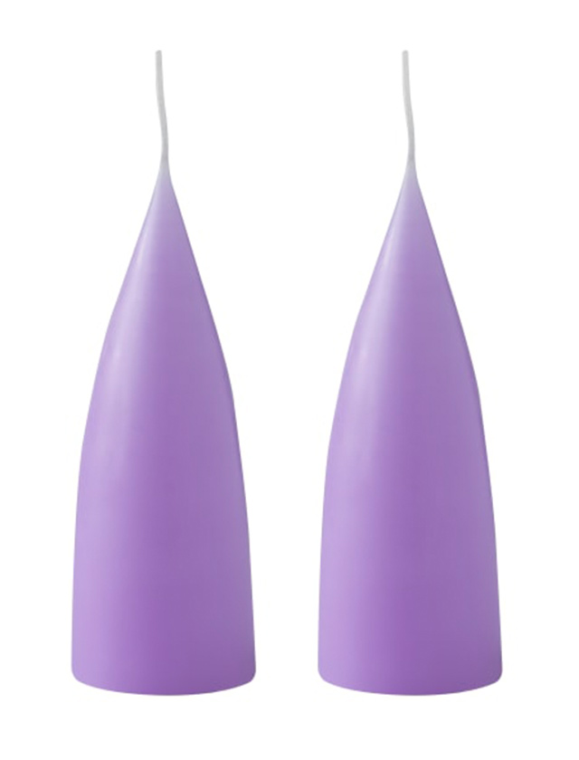 Konische Kerzen 16 cm in Pastellviolett / Pastel Purple No.75 von KunstIndustrien