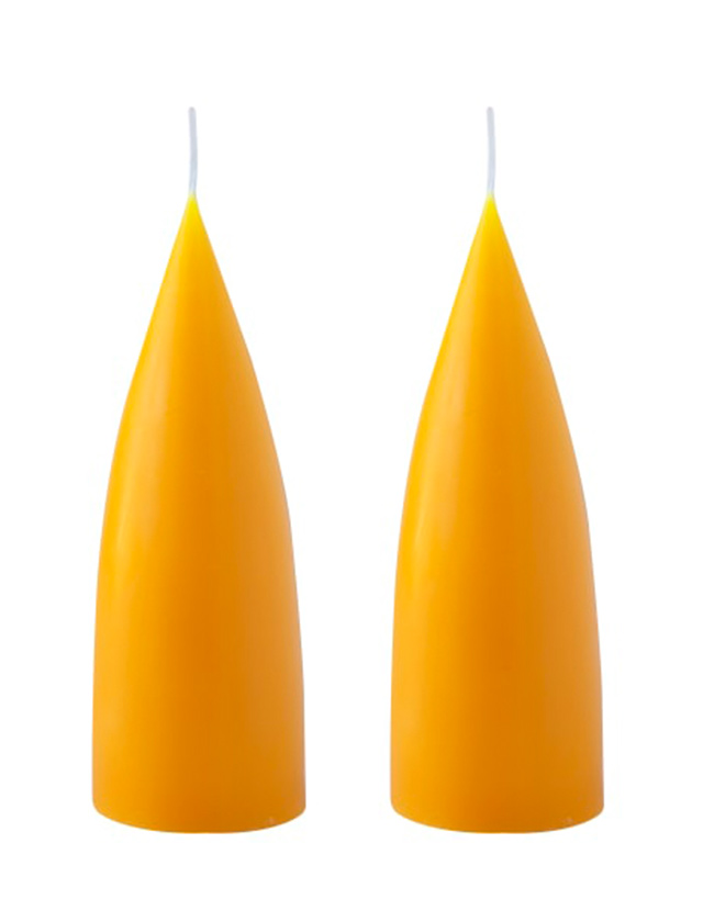 Konische Kerzen 16 cm in Gelb / Yellow No.51 von KunstIndustrien
