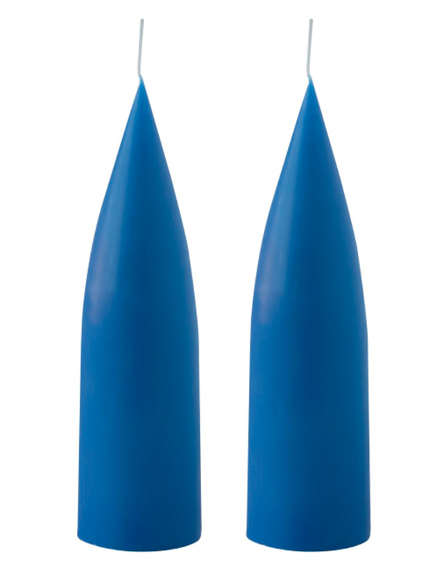 Konische Kerzen 20 cm in Kobaltblau / Cobolt Blue No.23 von KunstIndustrien