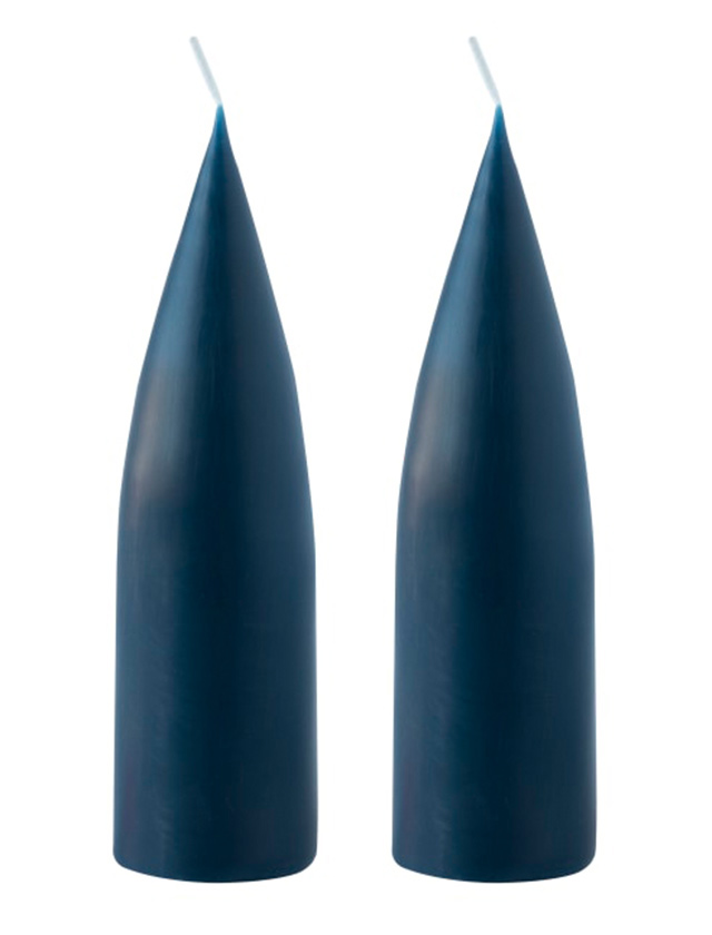 Konische Kerzen 20 cm in Marineblau / Marine Blue No.28 von KunstIndustrien