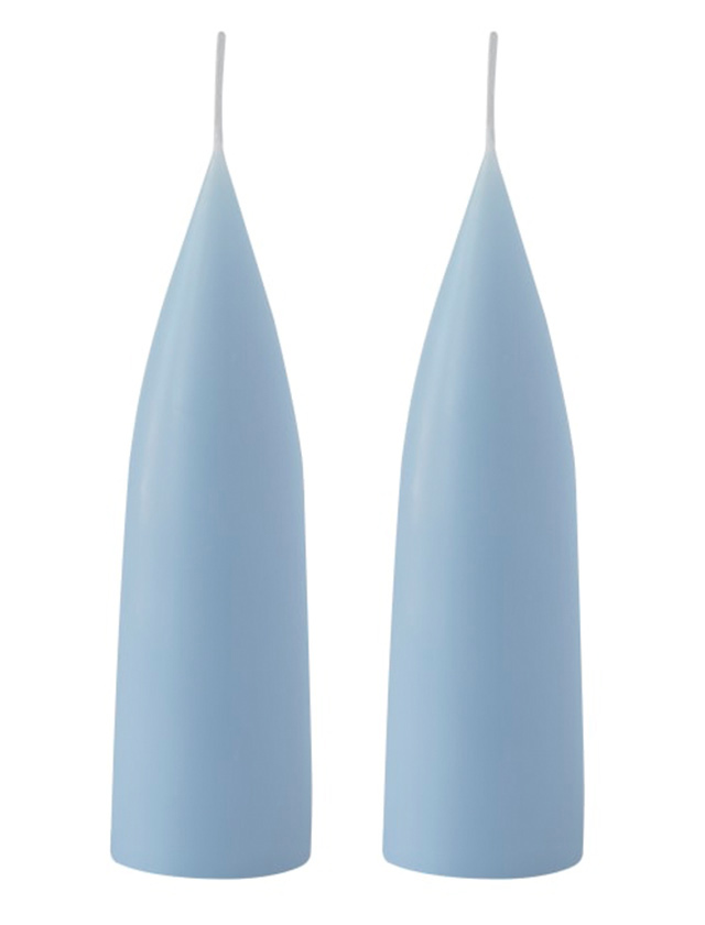 Konische Kerzen 20 cm in Pastellblau / Pastel Blue No.26 von KunstIndustrien
