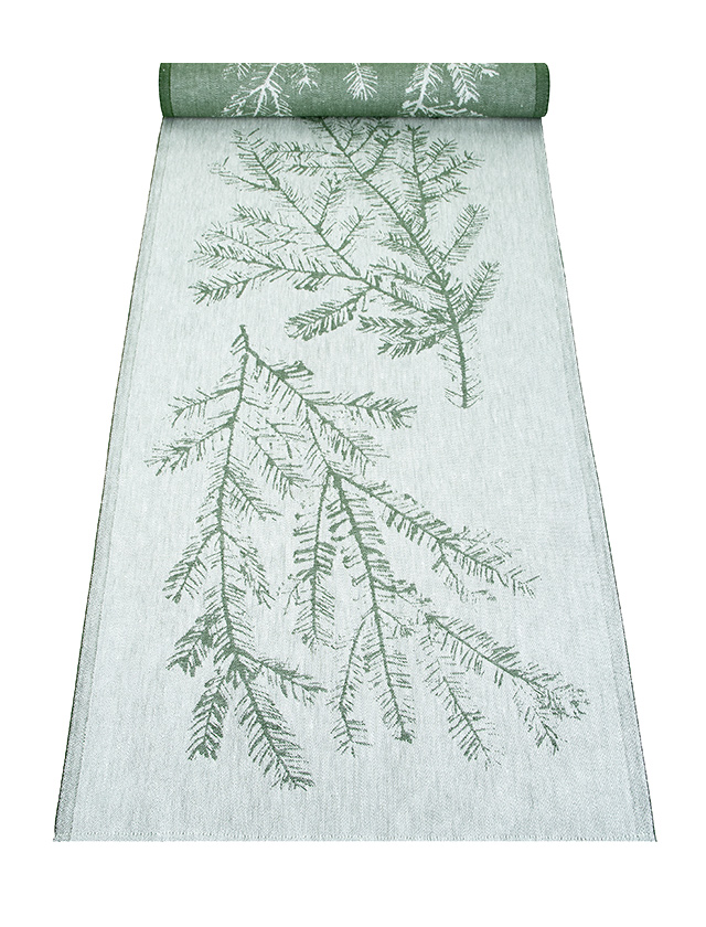 Havu Tischläufer White Green, Länge 150 cm von Lapuan Kankurit aus Finnland