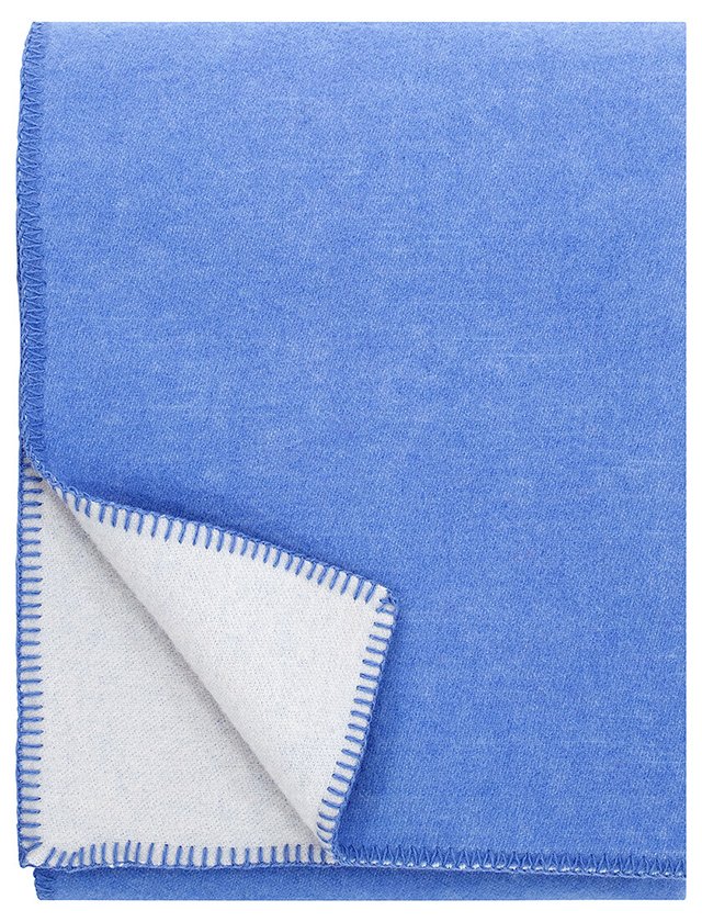 Tupla Wolldecke aus 100% Schurwolle von Lapuan Kankurit in Blue-Light Beige