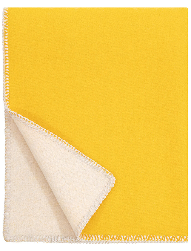 Tupla Wolldecke aus 100% Schurwolle von Lapuan Kankurit in Yellow-Light Beige
