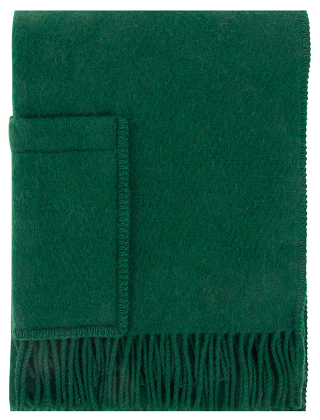 Uni Pocket Shawl in Forest Green - Poncho mit Taschen von Lapuan Kankurit aus Finnland